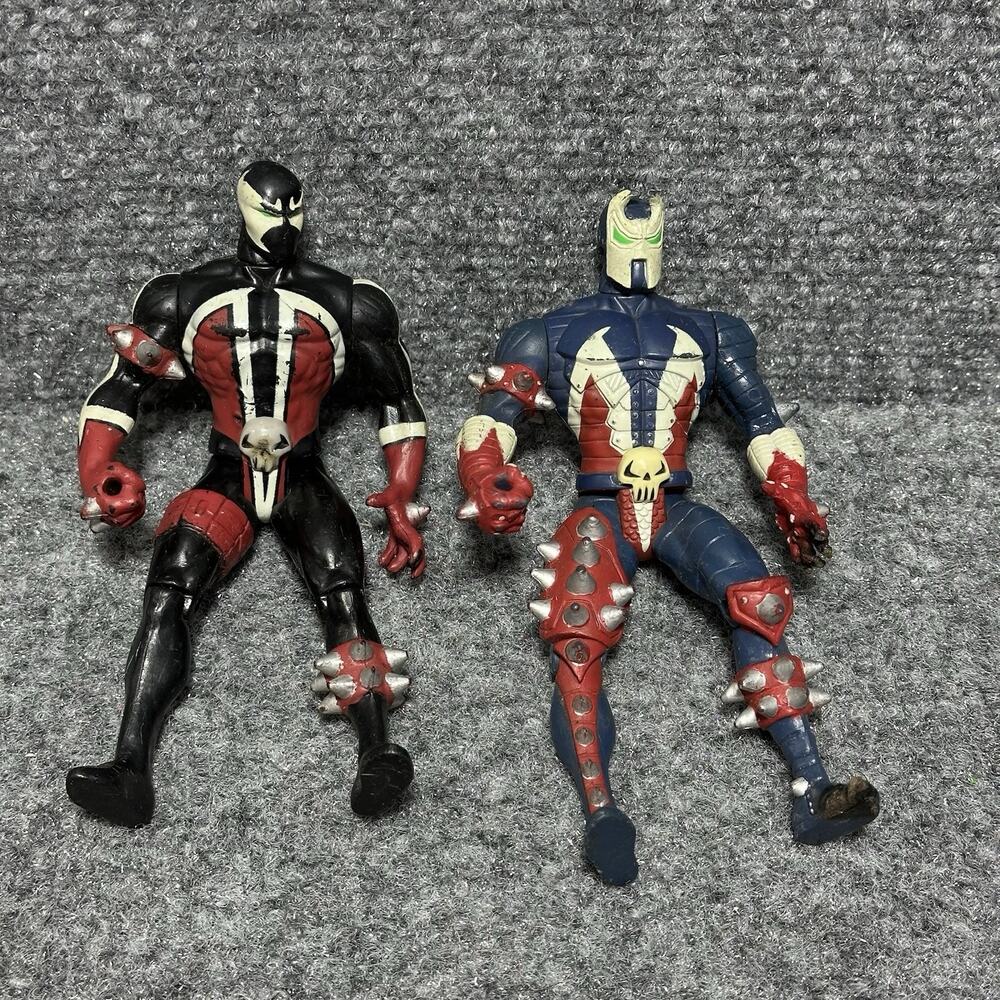 Vtg Spawn (1994) MEDIEVAL SPAWN Series 1 McFarlane 6" Lot (2) Action Figures Toy